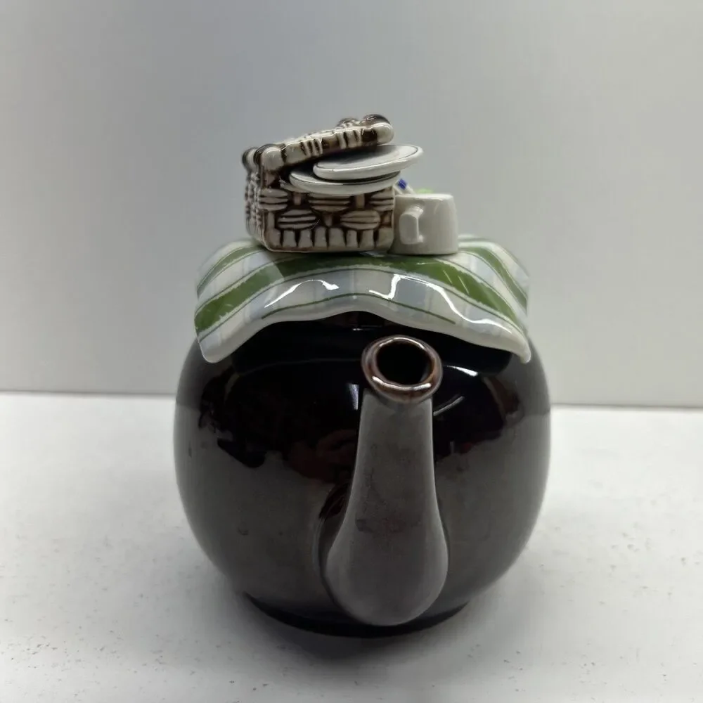 CARDEW DESIGN Brown Betty Summer Picnic Teapot Made in England ‼️Read‎ Desc‼️